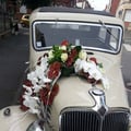 Mariage valenciennes bouquet de mariée voiture