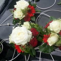 Mariage valenciennes bouquet de mariée voiture
