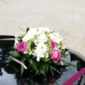 Mariage valenciennes bouquet de mariée voiture