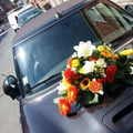 Mariage valenciennes bouquet de mariée voiture