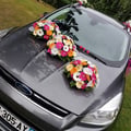 Mariage valenciennes bouquet de mariée voiture