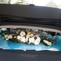 Mariage valenciennes bouquet de mariée voiture