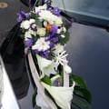 Mariage valenciennes bouquet de mariée voiture