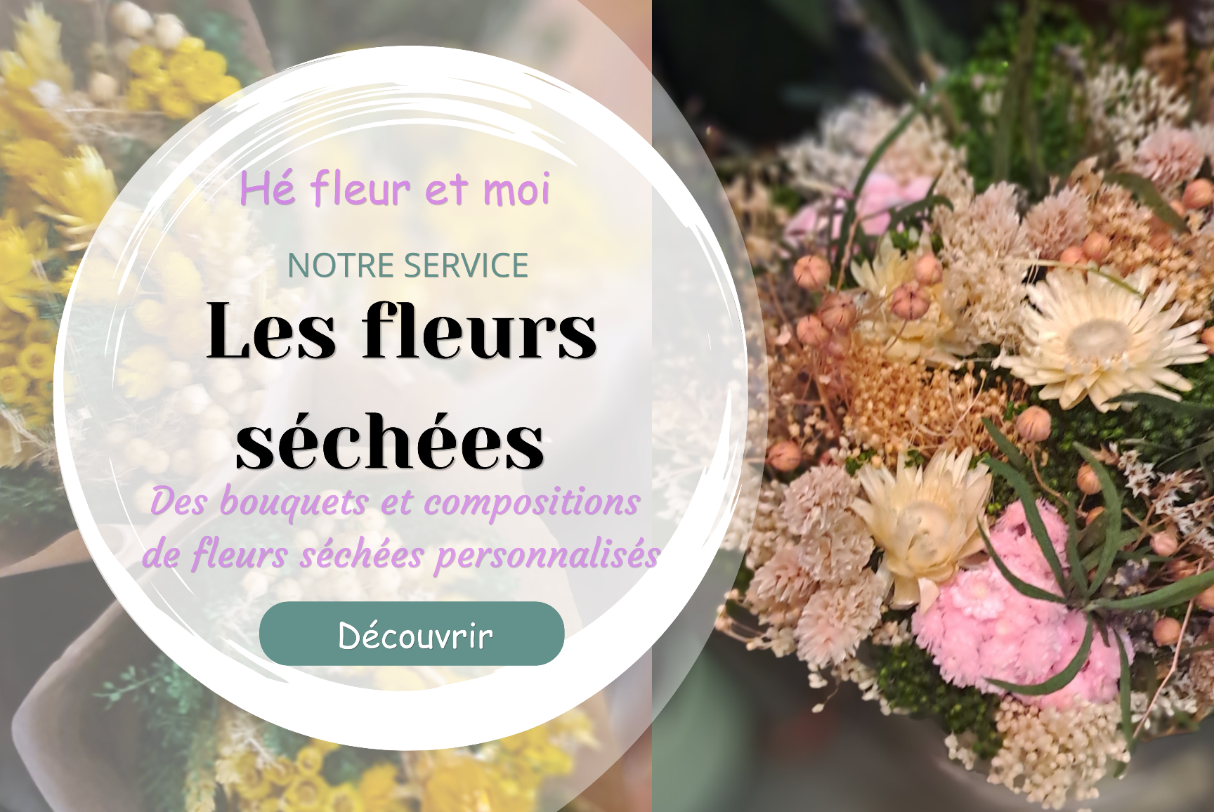 Fleuriste valenciennes nord fleurs sechees